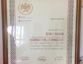 Elvio Zuliani awarded Master of commerce