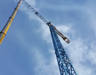 Tower crane rented in Lignano