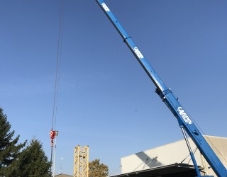 Tower crane Comedil GTS 511 assembling