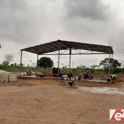 Block making plant installation in the Ivory Coast