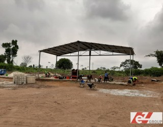 Block making plant installation in the Ivory Coast