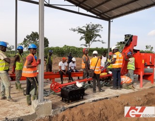 Block making plant installation in the Ivory Coast